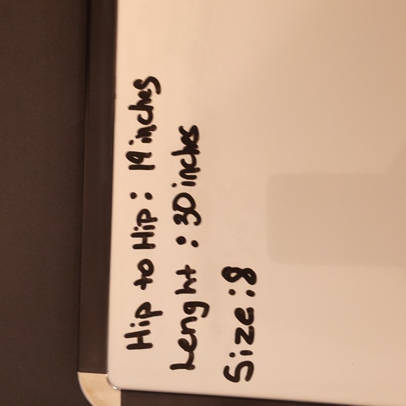 Christopher & Banks Stretch White and Black Bordered Flowers Size 8 - Picture 15 of 15